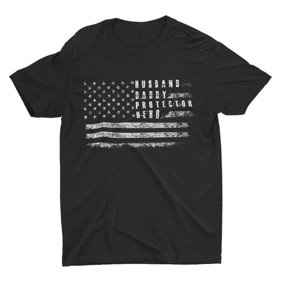 Dad USA Flag Patriotic Shirt Fathers Day Gift For Father T shirt Gifts For Dad - Picture 5 of 8